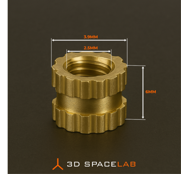 Brass Heat set insert - Image 4